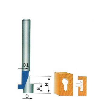 Schlüsselloch-Bits T-Schlitz-Verriegelungsloch-Fräser für Holzschneidwerkzeug