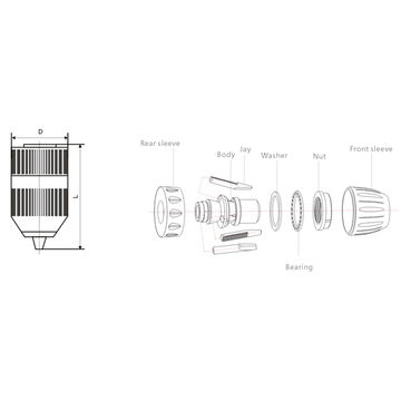 Keyless Chuck (DC-008)