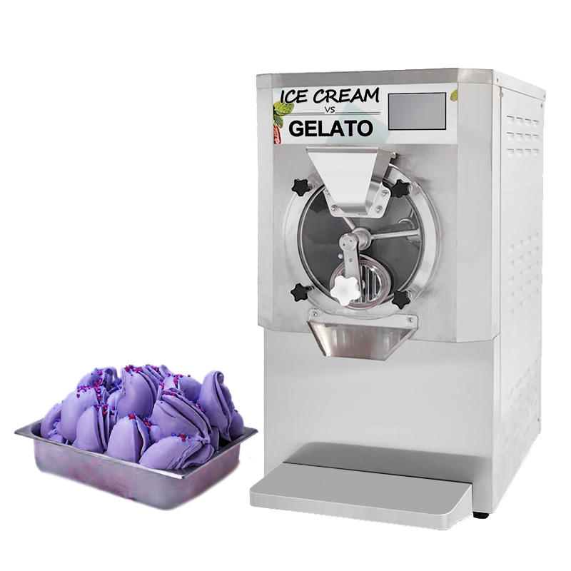 Counter Stainless Steel Italian Hard Ice Cream Maker Gelato Batch Freezer 2023