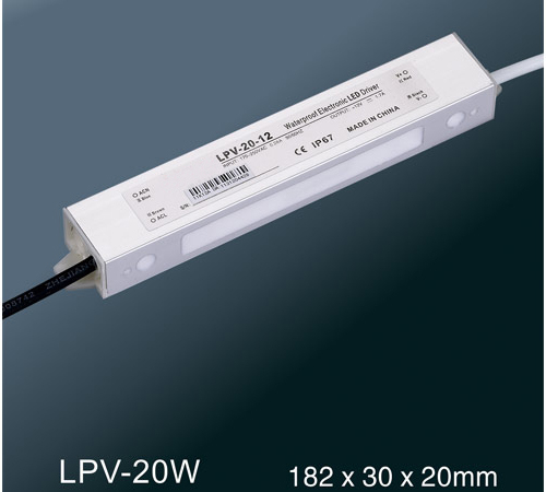 Электропитание переключения постоянн напряжения тока LPV-20W СИД водоустойчивое
