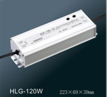 Fuente de alimentación impermeable ajustable de la función completa de HLG-120W