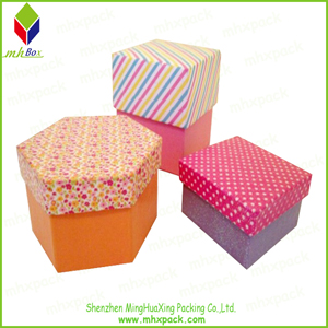 可定制的色彩印刷礼品包装不规则形纸盒