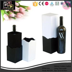 China Supplier 2016 Luxury Premium Custom Leather Wine Suitcase, Wooden Wine Box