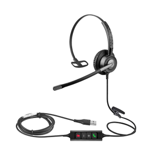 Professional USB/PC/RJ/UTC Headset with Microphone for Office Call Center & PC Laptop Telecommunications Product U19