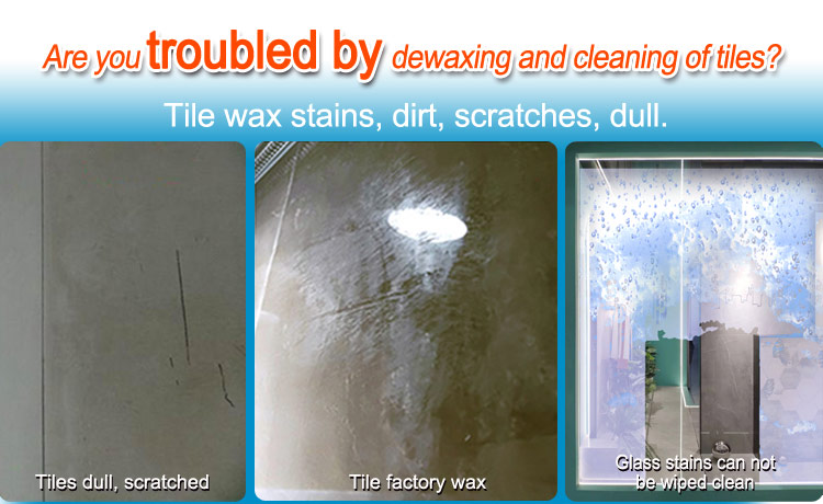 Tile wax clean