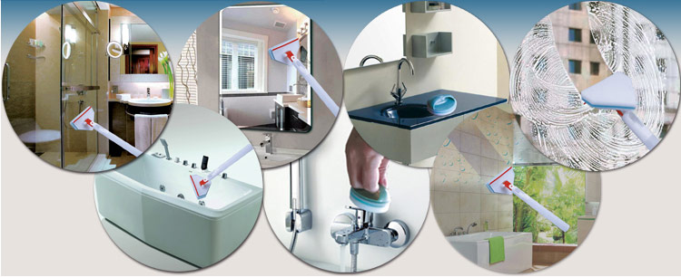 New Bathroom Cleaning Strong Decontamination Magic sponge Brush 