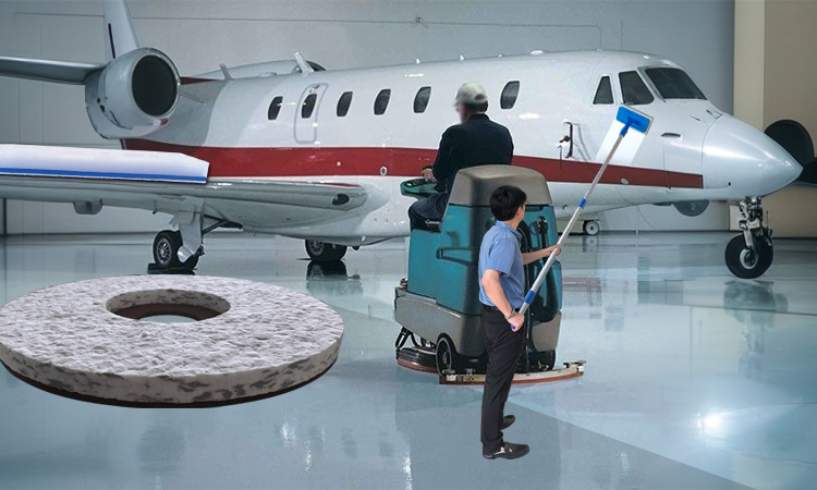 Large & Small Round combo Melamine Pad for aircraft maintenance areas tiles.jpg