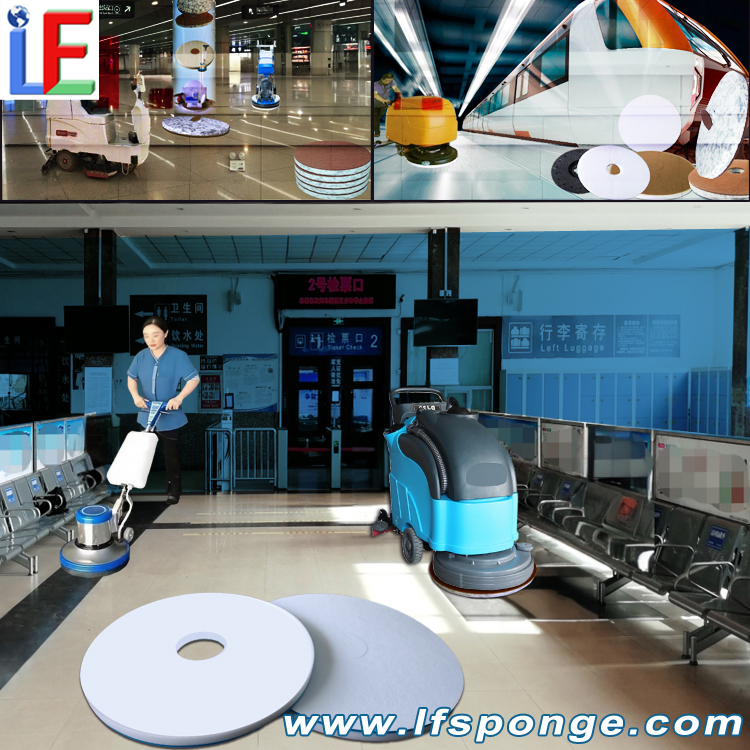 Fleece Fabric Composite Melamine Floor Scrub Pad