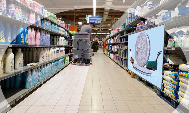 Stain Removal for Anti-Slip Tiles - Mall Floor Cleaning Scrubber Pad - Fleence Fabric Combo Melamine Floor Pad.jpg