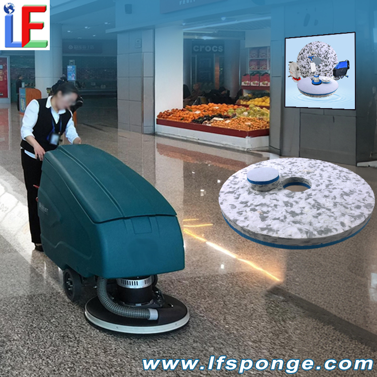  Mall Floor Cleaning Fleece Combo Melamine Pad 