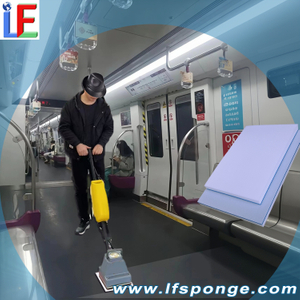 Metro Car Floor Cleaning Fleece Melamine Square Floor Pad