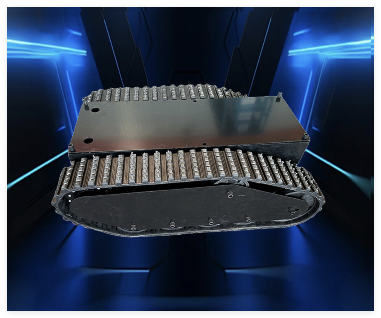 Customized Full Rubber Crawler Tracked Chassis Made in China for Agricultural Machinery