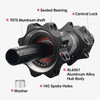 Alloy Bicycle Parts Thru Axle Bearings Hub Road Disc Gravel Bike Hub 20/24 Holes HG 11S / 12S Carbon Spoke Racing Bicycle Hubs