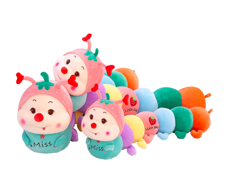 Colored Caterpillar/ Pillow, Doll, Sleeping Pillow, Birthday Gift