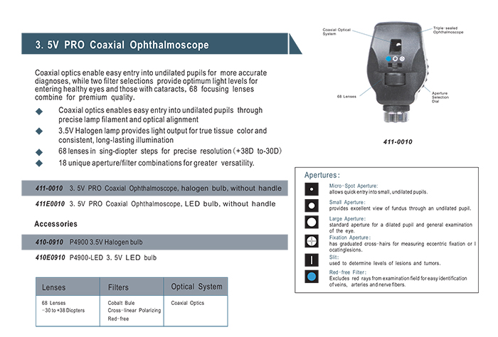 Ophtalmoscope MD-6D