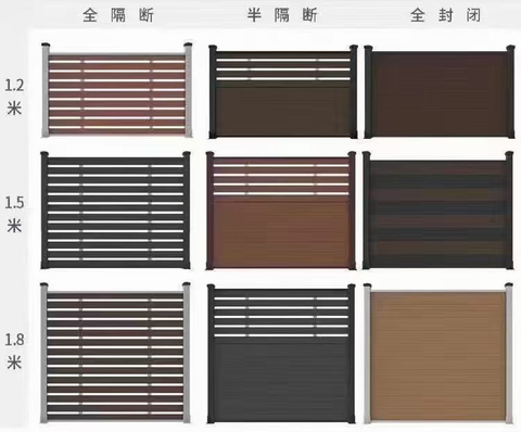 Eco Friendly Wood Plastic Composite Fence