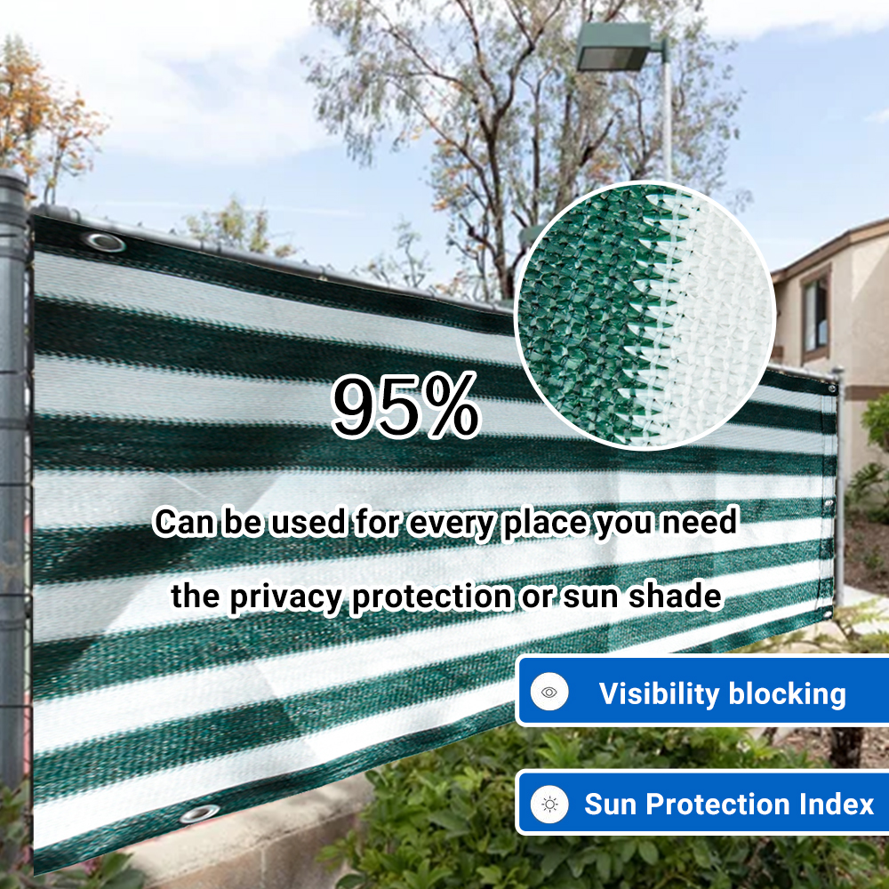 Pantalla de privacidad de balcón de servicio pesado Neta de sombra de plástico