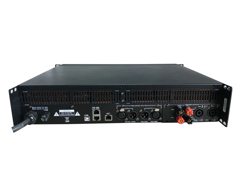 Amplificador de potencia de red DSP estéreo D14 7000W con función Wifi