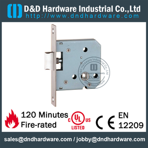 Cerradura de la puerta del pestillo de acero inoxidable con EN12209 para puerta de aluminio DDML55ZL