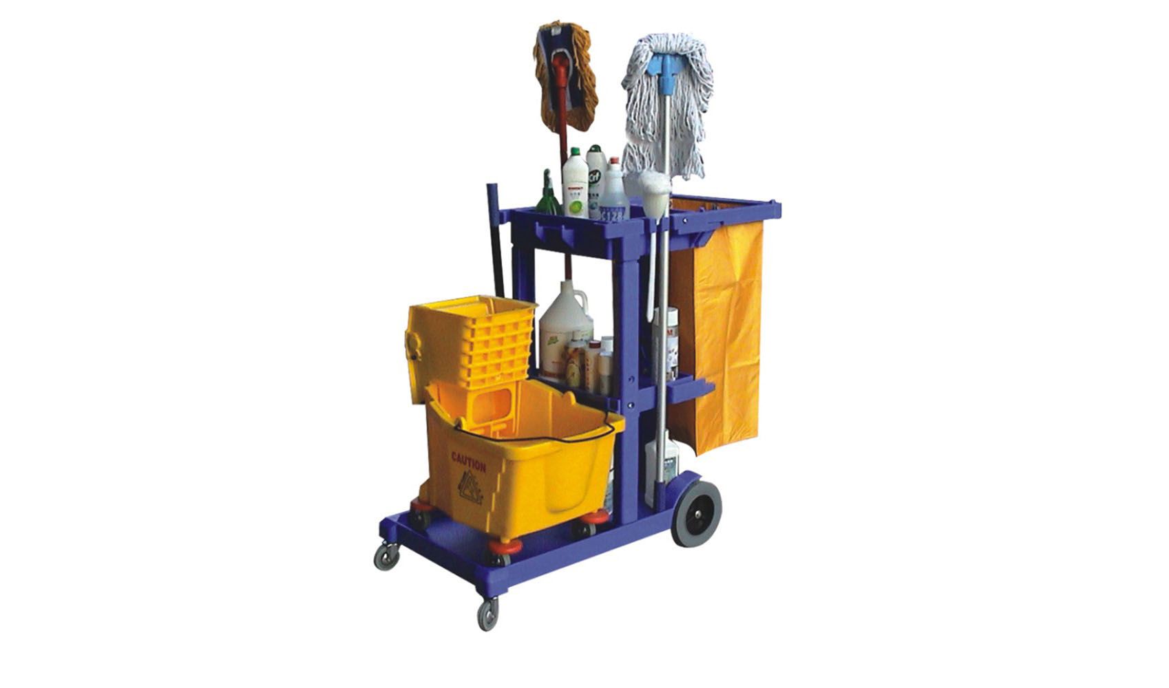 Janitor Cart Cleaning Maid Plastic Trolley Buy trolley, Plastic