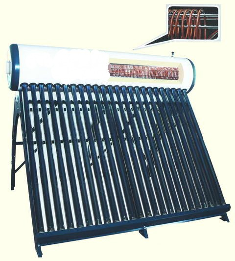 Bobina de cobre Precalentamiento tubo de vacío Calentador solar de agua