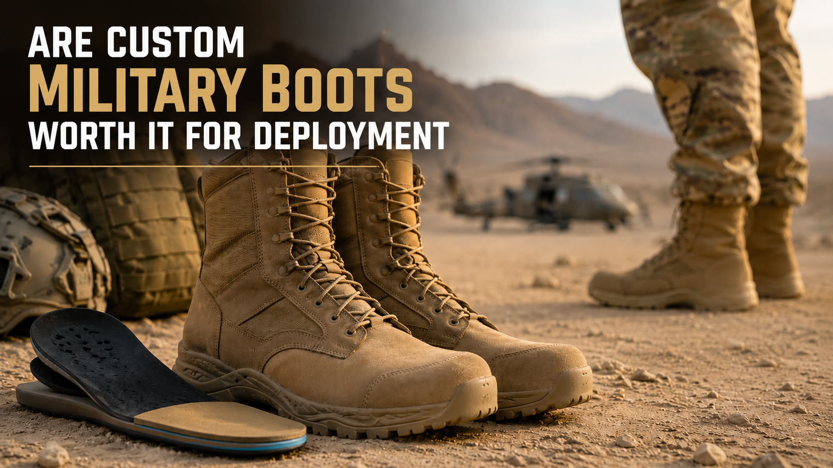 ¿Vale la pena implementar botas militares personalizadas?