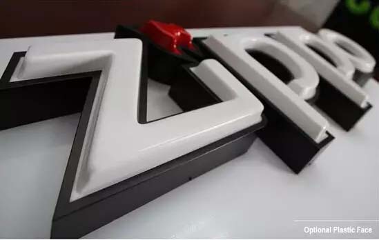 3D Buchstaben Acryl Kunststoff Blister bilden die leuchtende