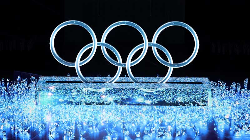 حفل افتتاح 2022 أولمبياد في فصل الشتاء في بكين ميزات شاشات LED ثلاثية الأبعاد