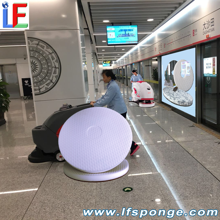 compressed melamine pad for Subway Station Floor Deep Cleaning