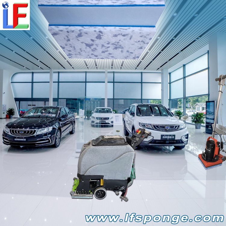 4S Store Showroom Floor Stains Cleaning Fleece Combo Melamine Pad