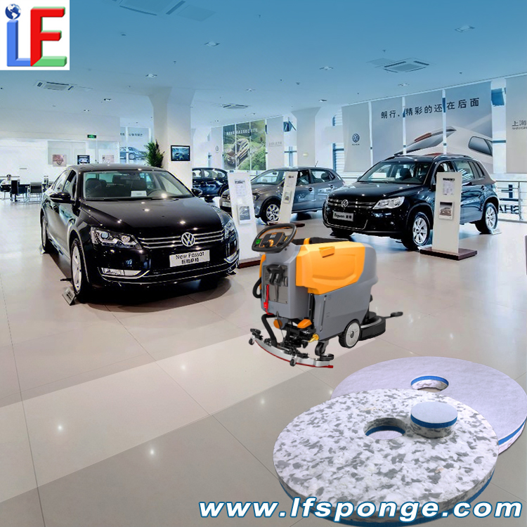 4S Store Showroom Cleaning Fleece Combo Melamine Floor Pad