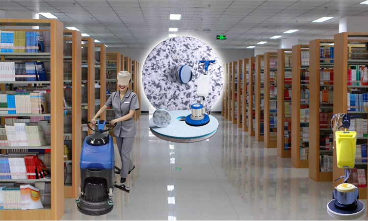 Water-Only Cleaning Pad for Library Glazed Tiles - Fleence Fabric Combo Melamine Floor Pad.jpg