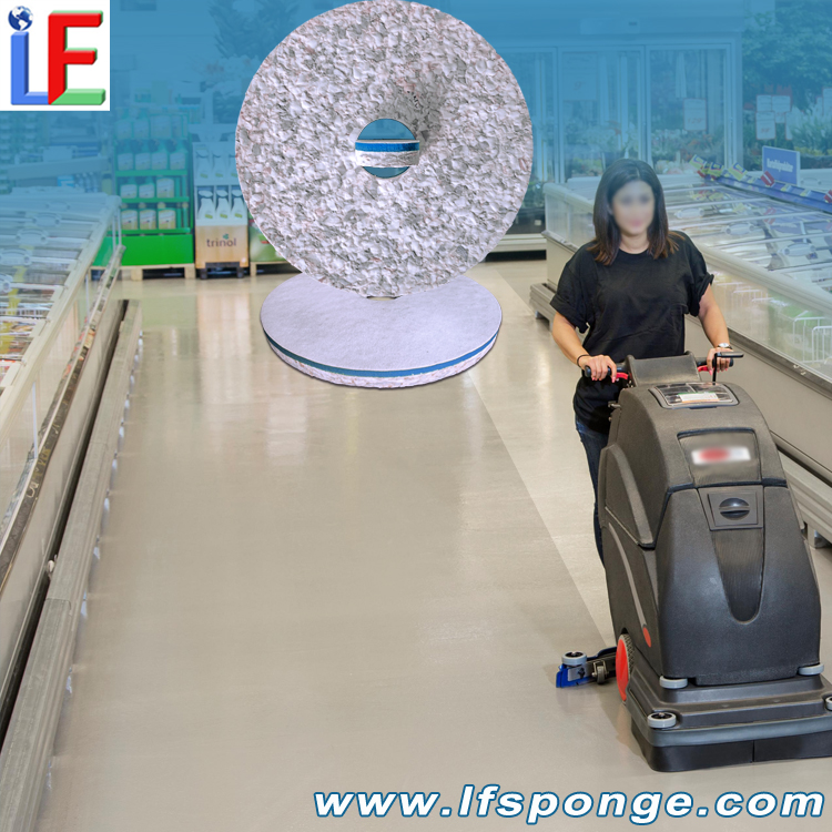  Mall Floor Cleaning Fleece Combo Melamine Pad 