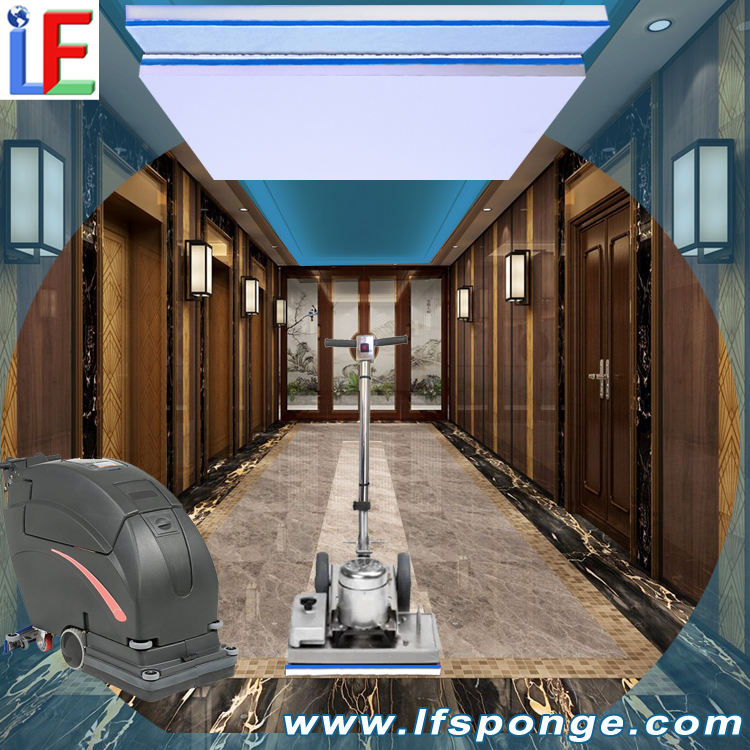 Corridor Floor Cleaning Fleece Melamine Square Pad