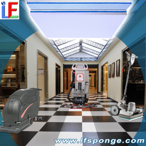  Mall & Supermarket Floor Cleaning Fleece Melamine Square Floor Pad