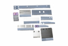 Food packaging material cutting blades