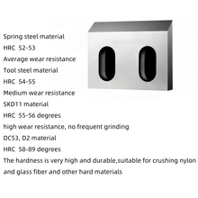 Really Tools High Quality SKD11 Plastic Crusher Recycles Paper Shredder Blade