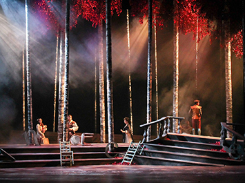 Aplicación de la temperatura del color y la distancia en la iluminación del escenario