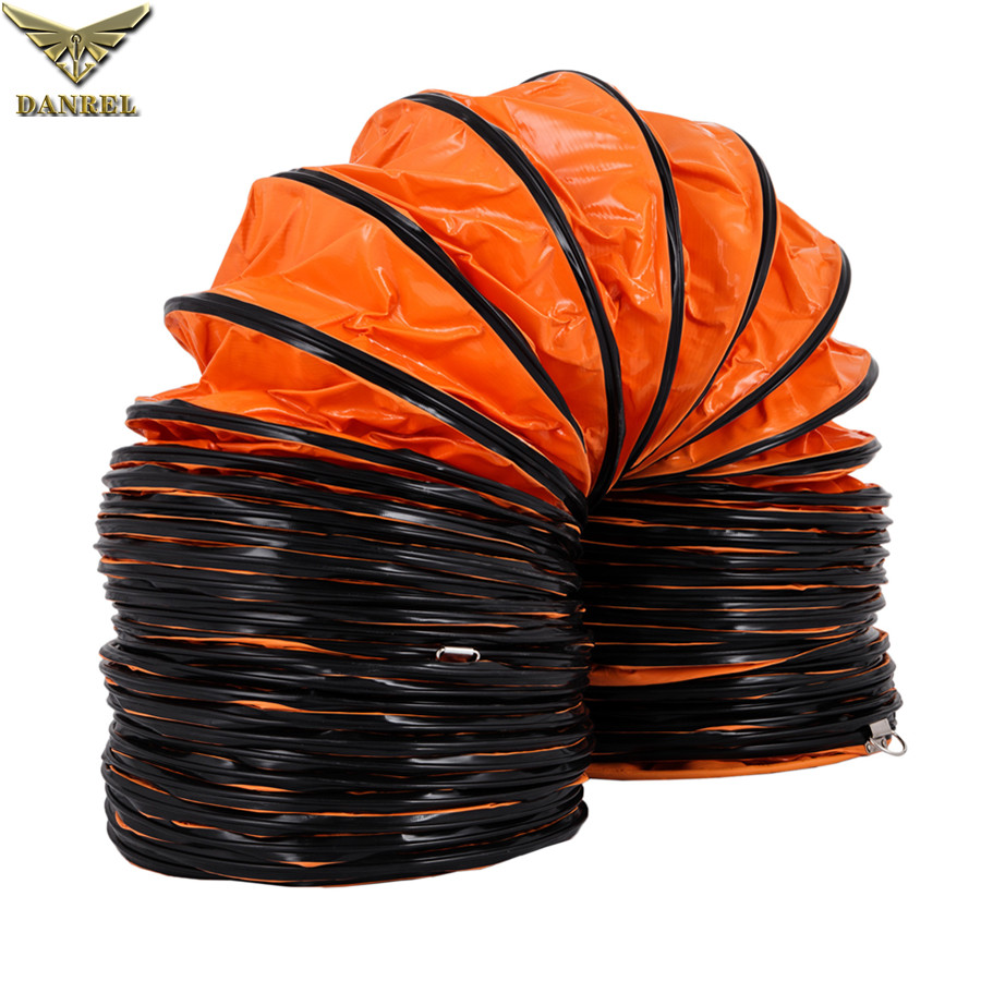 PVC Reinforced Flexible Fan Ducting Raw Material Black PVC Adhesive Tape Rubber Strips