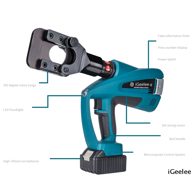 iGeelee Electro Cable Cutting Tools BZ45 with battery powered for
