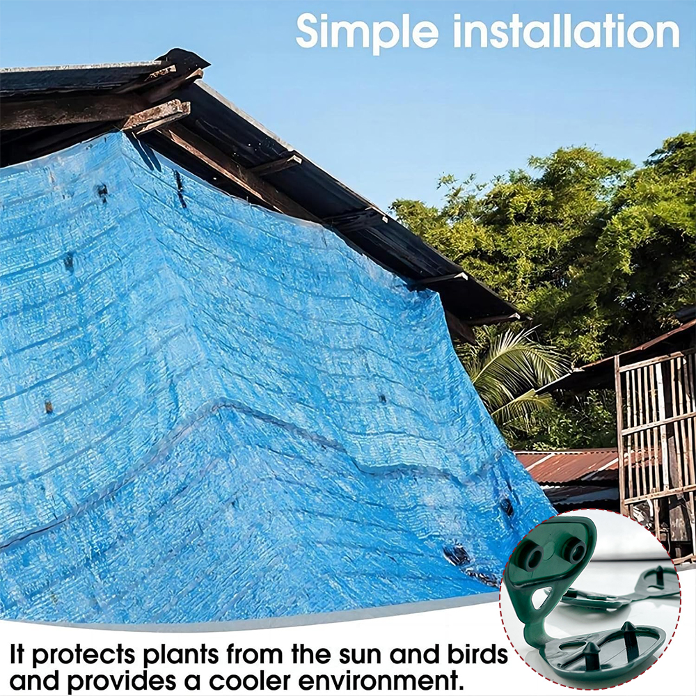 Clip de red de plástico para el sol para la neta de invernadero Hebilla Neta Clip negro