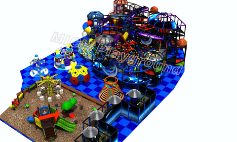 O playground popular interno dos brinquedos plásticos populares de Mich com bola pit 7020A