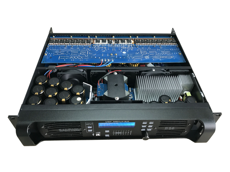 D14 amplificateur de puissance eternet dsp 2 canaux
