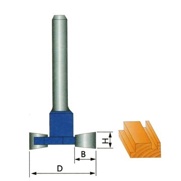 Coupe-fente de type « T » pour couper le bois