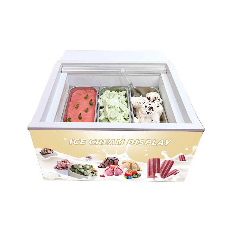 2023 Gelato italian ice cream display freezer