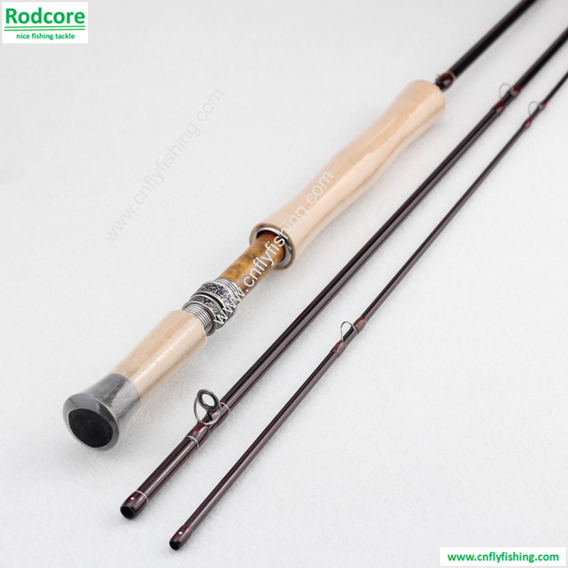 Switch 7WT Fly Fishing Rod SK Carbon Medium Action 11FT 4 Section Fly Rod 