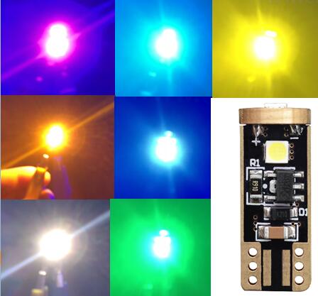 T10 3SMD-3030 LED bulb colours