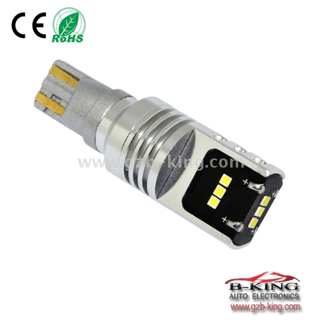 Bright T15 1200lm 10-30V 45W CSP led car reverse backup parking light 