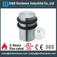 Tope cilíndrico de acero inoxidable para servicio pesado con doble anillo de goma para puerta exterior - DDDS053