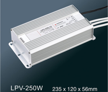 Fuente de alimentación impermeable de la conmutación del voltaje constante de LPV-250W LED